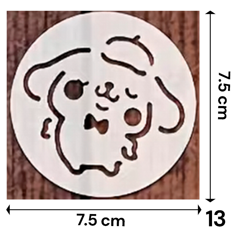 Set Stencil Sanrio 7.5x7.5 cm | Lavables y Reutilizables | Personajes Hello Kitty y Amigos