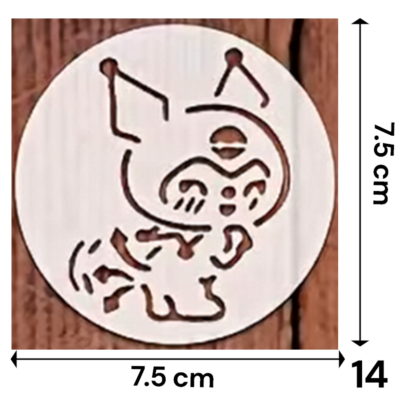 Set Stencil Sanrio 7.5x7.5 cm | Lavables y Reutilizables | Personajes Hello Kitty y Amigos