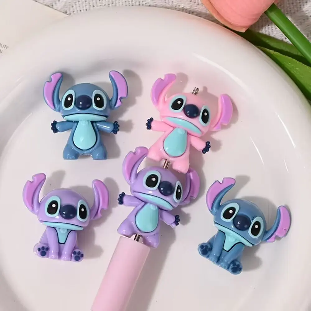 Set de 3 Figuras 3D de Stitch Flexible | PVC para Manualidades, Llaveros, Lapiceros y Decoración | 3.2 cm
