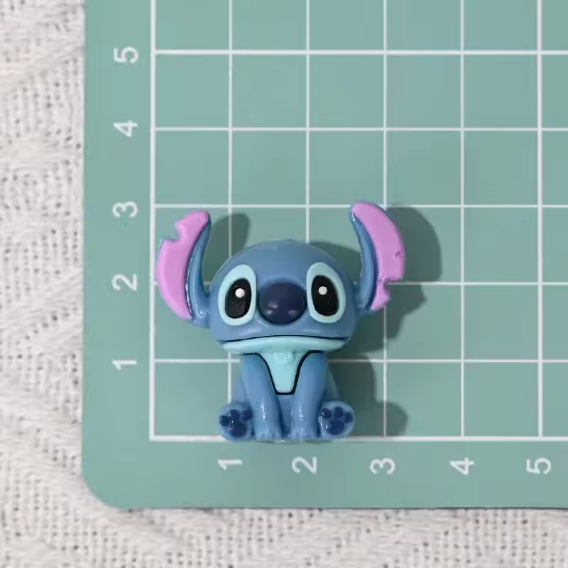 Set de 3 Figuras 3D de Stitch Flexible | PVC para Manualidades, Llaveros, Lapiceros y Decoración | 3.2 cm