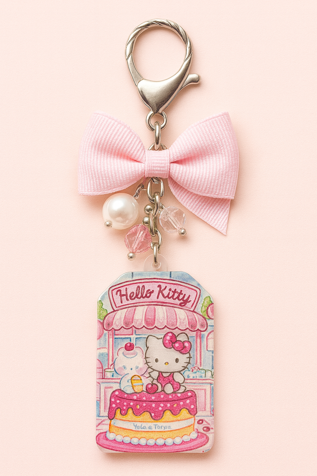 Tag Colgante de Acrílico Hello Kitty y Mickey | Alto Relieve, para Llaveros, Mochilas y Proyectos DIY