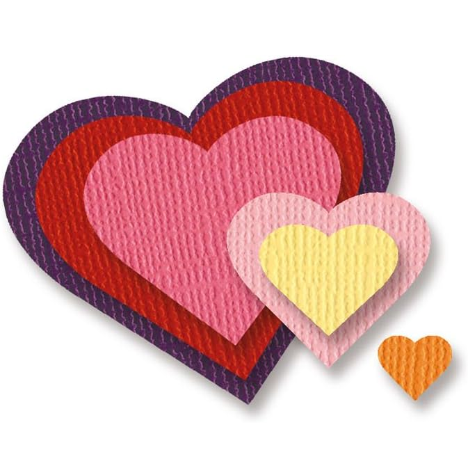 Set Troqueles Corazones de Corte de Acero al Carbono