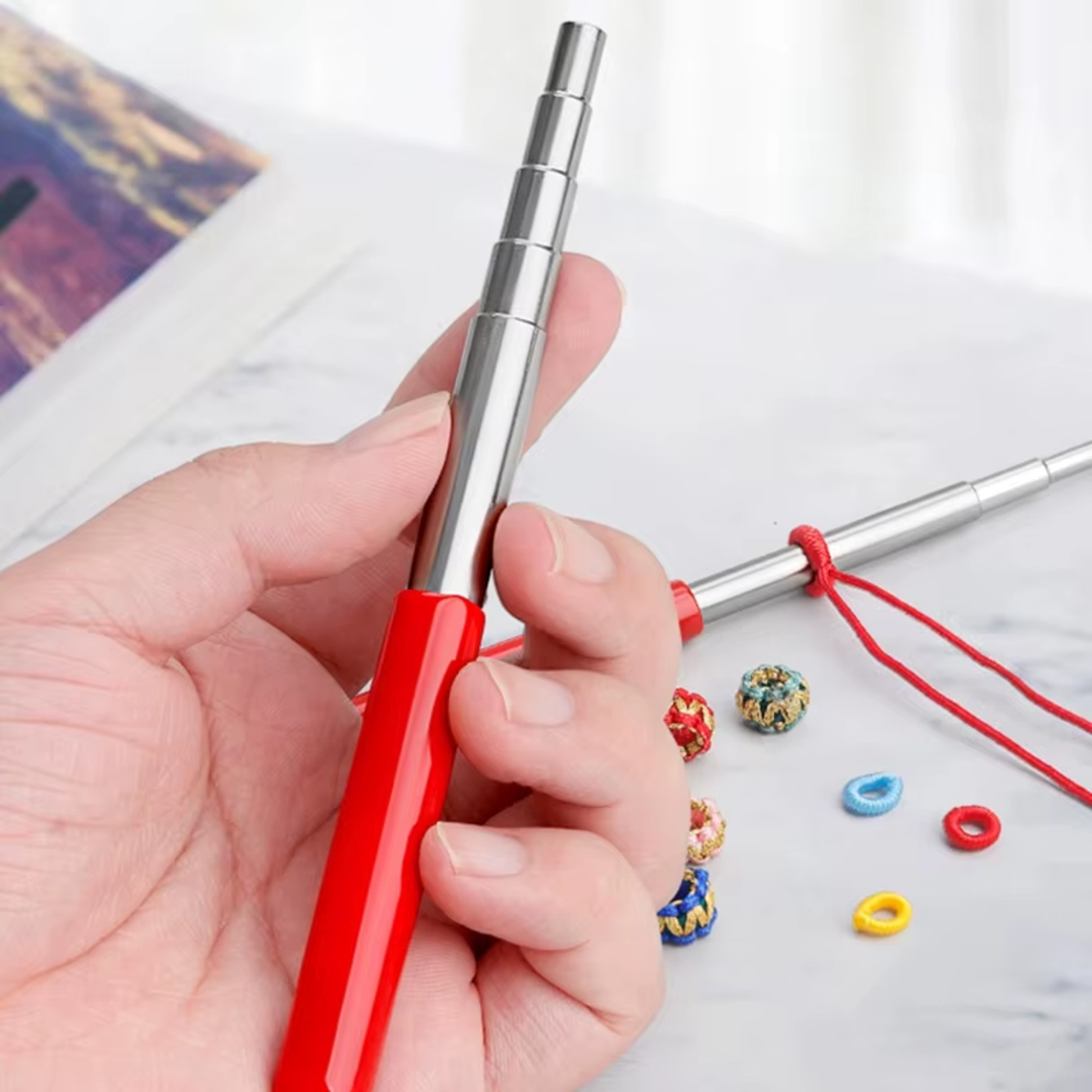 Varilla para Bobinar Alambre 5 en 1 | Herramienta de Acero para Espirales y Formas en Bisutería